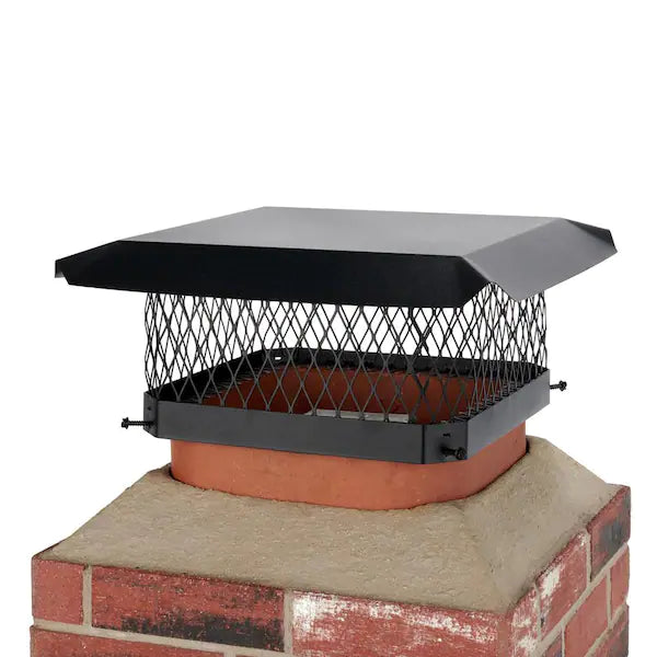 Mesh Chimney Cap in Galvanized Steel 13 in. x 13 in.