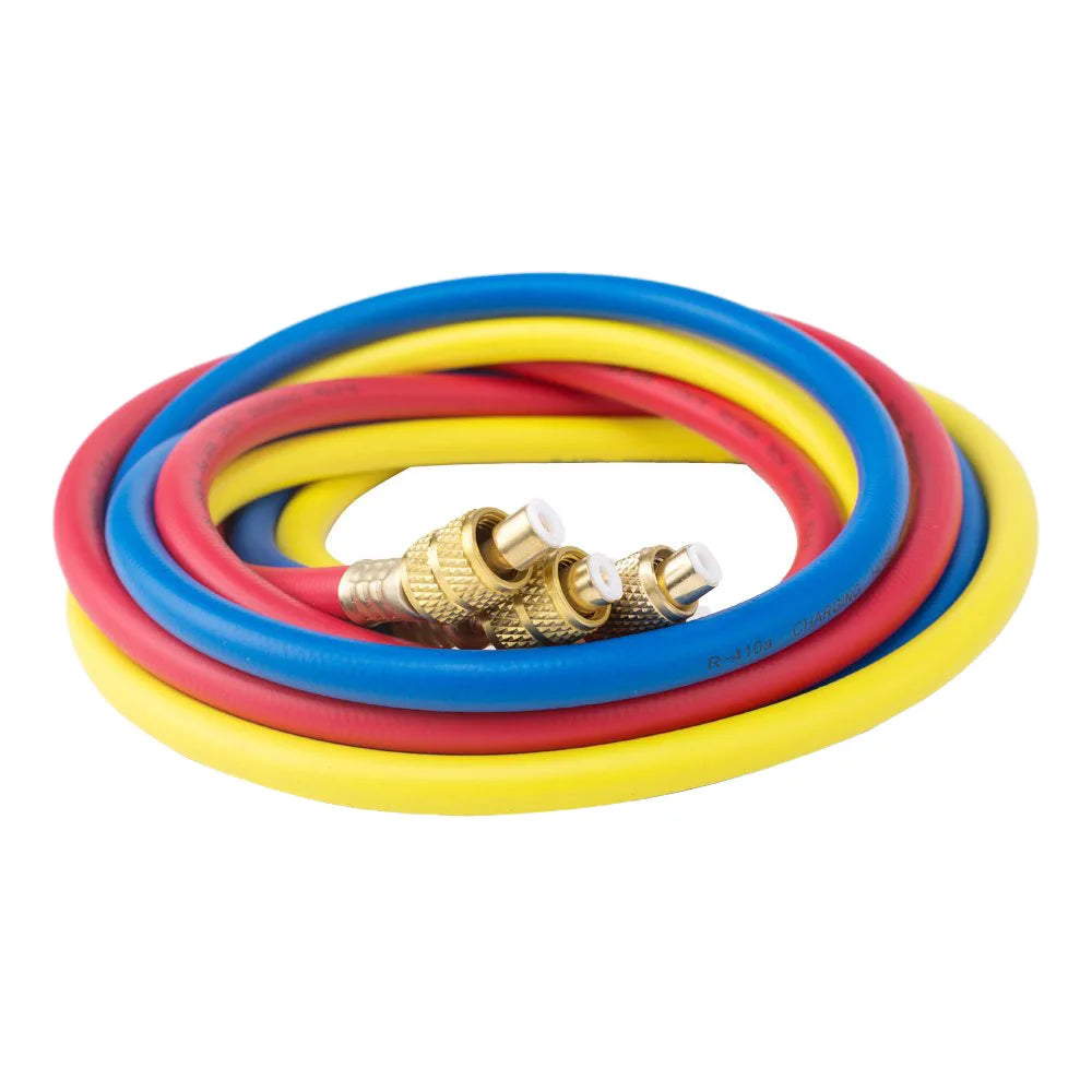 60" 1.5m A/C Charging Hose Set for HVAC Air Condition Refrigerant R12 R22 R502 R134A R410 R404 R410a